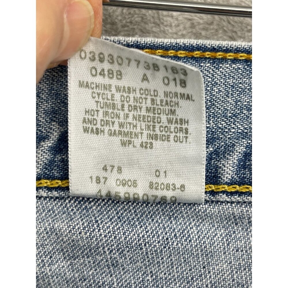 Levi's SilverTab Vintage Size 36x24.5 Cropped Baggy Faded Distressed Jeans - Picture 13 of 16